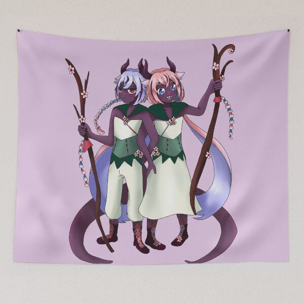 Item preview, Meika Hime and Mikoto: Druids of Moon Plums designed and sold by Sirendroid.