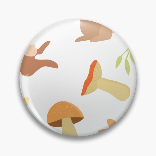 Item preview, "Woodland Whimsy: Cute Bunnies and Mushrooms Pattern" designed and sold by hjian8219.