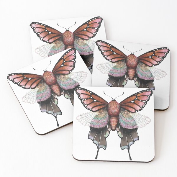 Item preview, Monarch Ptera Moth - Watercolor designed and sold by TeaAragonArt.