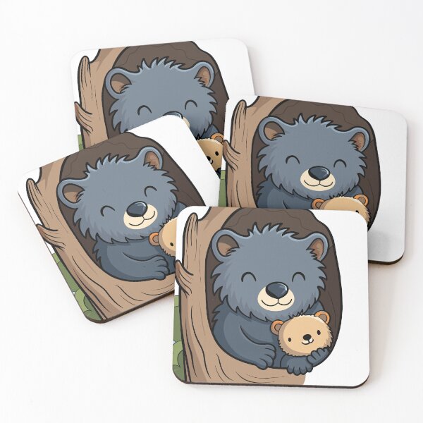 Item preview, Fluffy Binturong Cuddled Up with a Teddy Bear designed and sold by omerfdln34.
