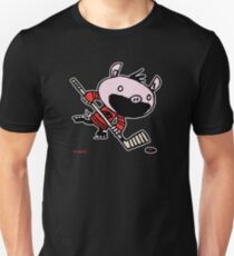 Stormy the Hockey Pig Unisex T-Shirt