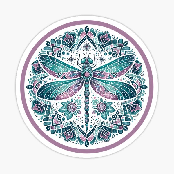Item preview, Boho DragonFly Mandala  designed and sold by LJWright66.