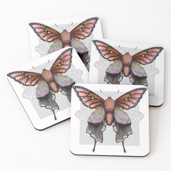 Item preview, Monarch Ptera Moth - Watercolor Square designed and sold by TeaAragonArt.