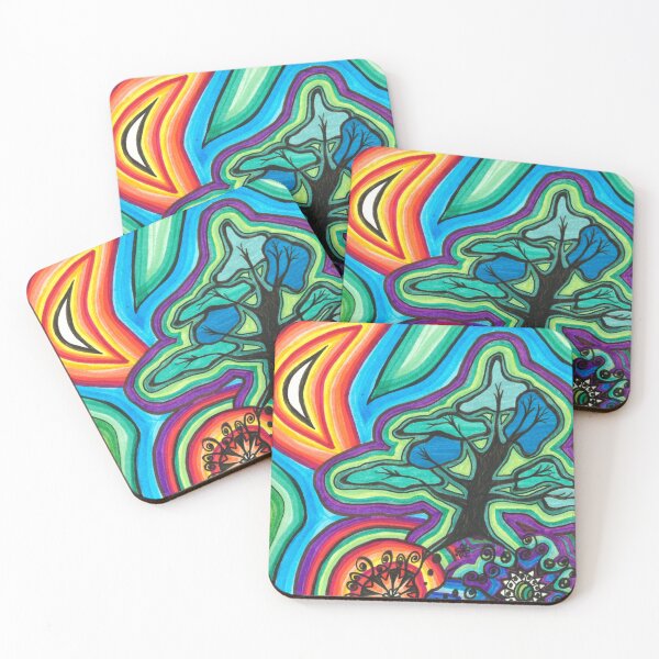 Item preview, Woman Dreaming of Tree, Moon and Sun designed and sold by artofkathleen.