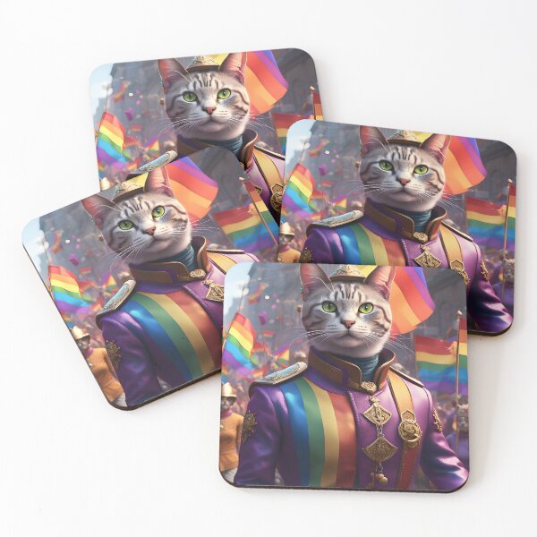 Artikelvorschau, Katzen-Pride-Parade LGBTQ+ entworfen und verkauft von MugsAndDuds.