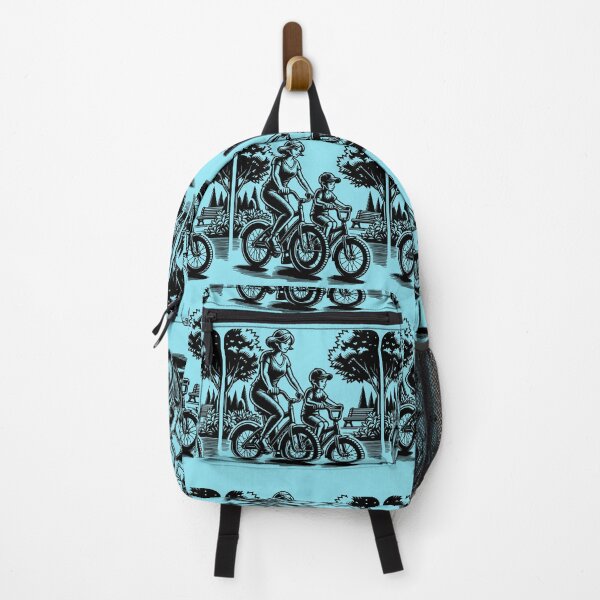 Item preview, Mom and Me Biking (with son) designed and sold by Catherine Harrison.