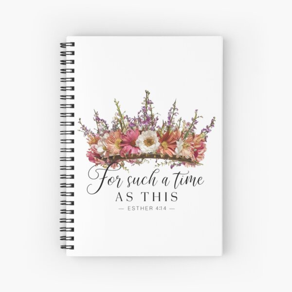 Item preview, For Such a Time as This, Esther 4:14, Crown of Flowers Art designed and sold by Faithloveshop.