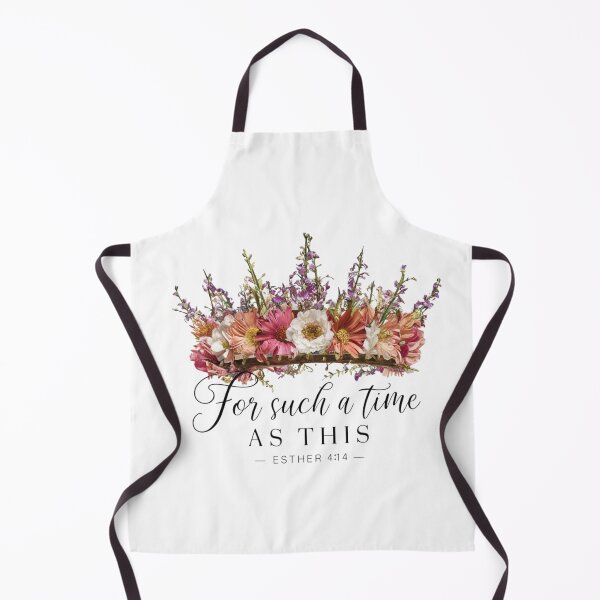Item preview, For Such a Time as This, Esther 4:14, Crown of Flowers Art designed and sold by Faithloveshop.