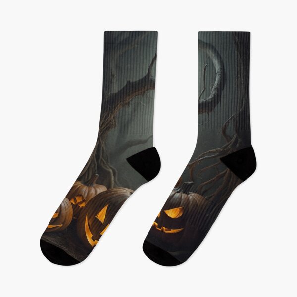 Item preview, Enchanted haunted Forest Sinister Pumpkins & Full Moon designed and sold by EnchantedVista.