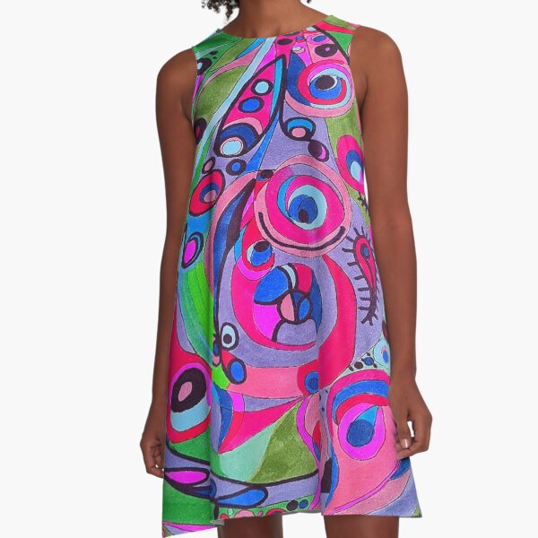 Item preview, Drop of colour. Pattern. Purples and greens  designed and sold by Hilary11.
