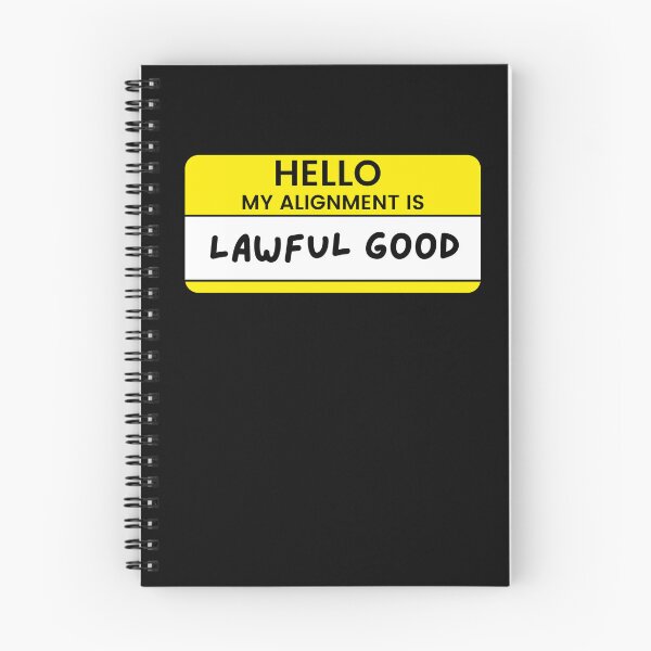 Item preview, Hello My Alignment Is Lawful Good (Yellow) designed and sold by fightingcomet.