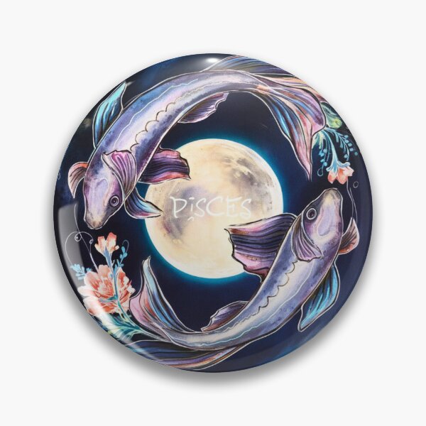 Item preview, Pisces Astrology. Moon in Pisces, Zodiac sign, Pisces symbol designed and sold by ZodiacWonders.