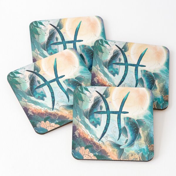 Item preview, Pisces Astrology. Moon in Pisces, Zodiac sign, Pisces symbol designed and sold by ZodiacWonders.