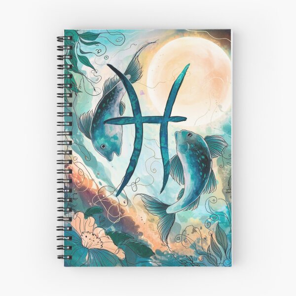 Item preview, Pisces Astrology. Moon in Pisces, Zodiac sign, Pisces symbol designed and sold by ZodiacWonders.