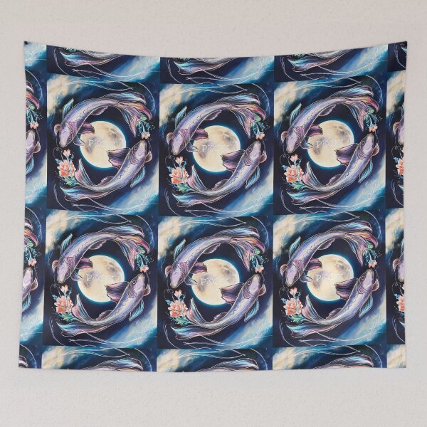 Item preview, Pisces Astrology. Moon in Pisces, Zodiac sign, Pisces symbol designed and sold by ZodiacWonders.
