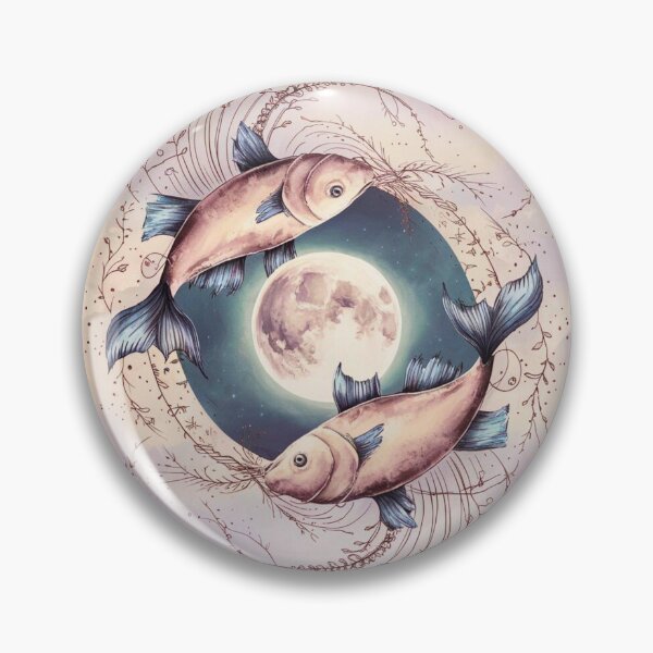 Item preview, Pisces Astrology. Moon in Pisces, Zodiac sign, Pisces symbol designed and sold by ZodiacWonders.