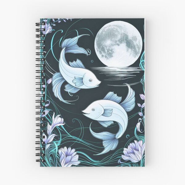 Item preview, Pisces Astrology. Moon in Pisces, Zodiac sign, Pisces symbol designed and sold by ZodiacWonders.