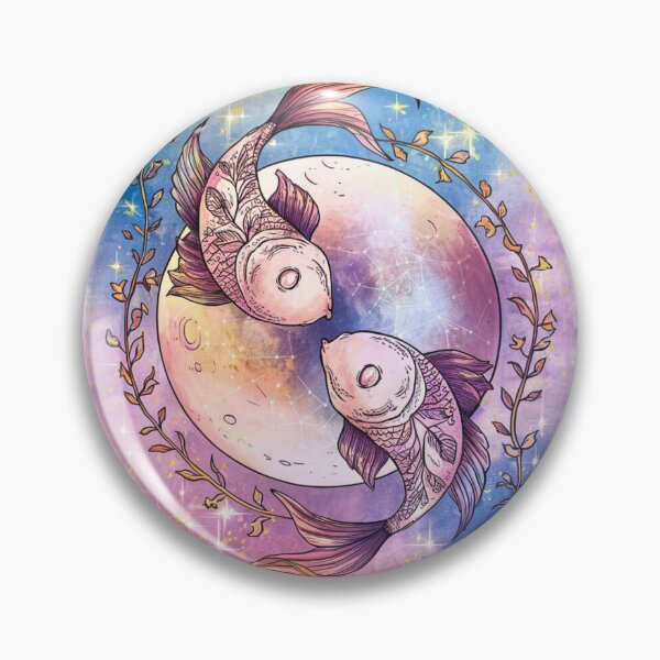 Item preview, Pisces Astrology. Moon in Pisces, Zodiac sign, Pisces symbol designed and sold by ZodiacWonders.