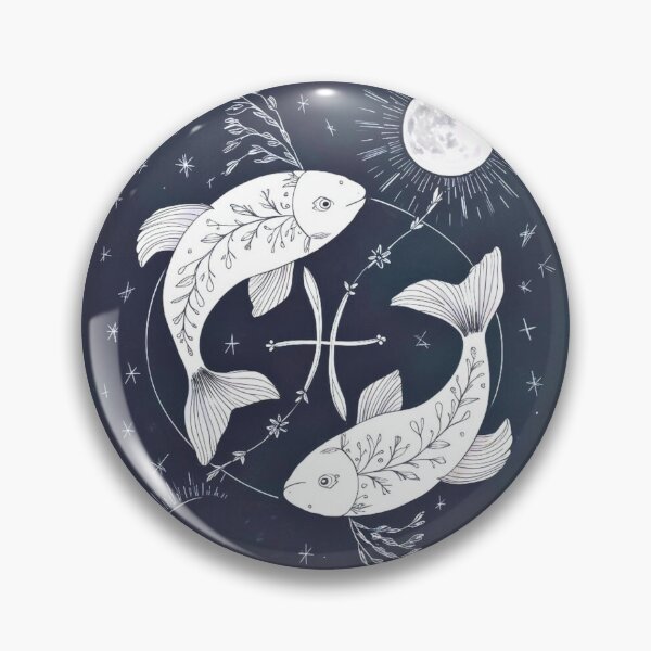 Item preview, Pisces Astrology. Moon in Pisces, Zodiac sign, Pisces symbol designed and sold by ZodiacWonders.