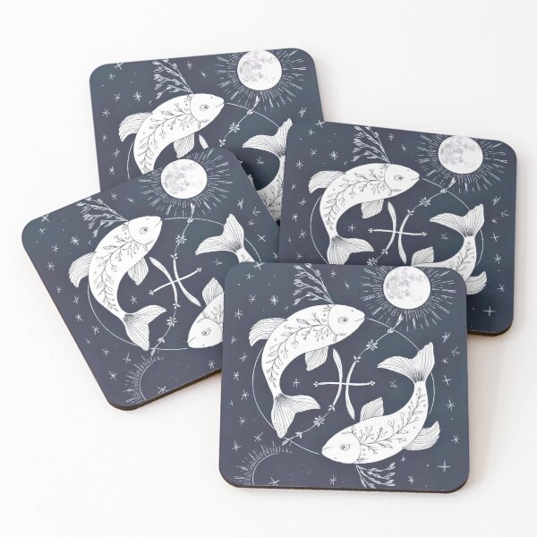 Item preview, Pisces Astrology. Moon in Pisces, Zodiac sign, Pisces symbol designed and sold by ZodiacWonders.