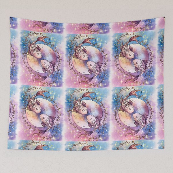 Item preview, Pisces Astrology. Moon in Pisces, Zodiac sign, Pisces symbol designed and sold by ZodiacWonders.