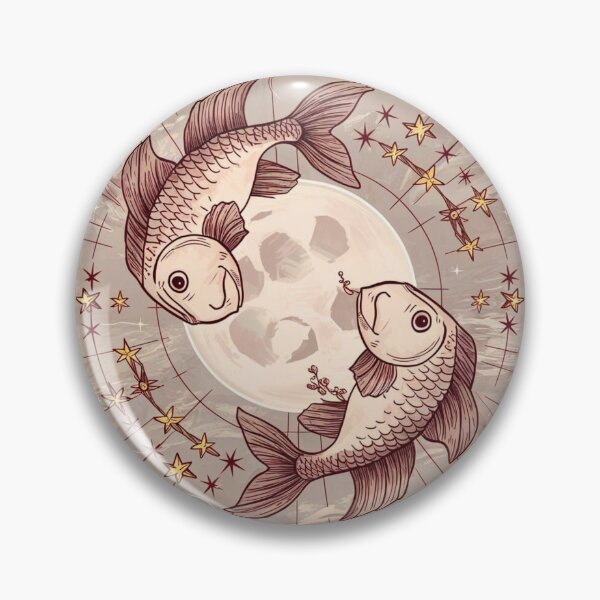 Item preview, Pisces Astrology. Moon in Pisces, Zodiac sign, Pisces symbol designed and sold by ZodiacWonders.