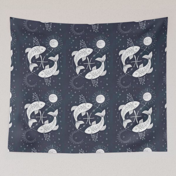 Item preview, Pisces Astrology. Moon in Pisces, Zodiac sign, Pisces symbol designed and sold by ZodiacWonders.