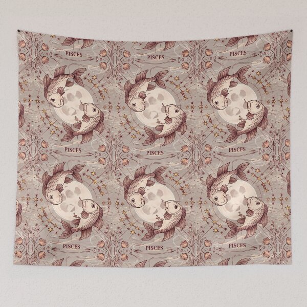 Item preview, Pisces Astrology. Moon in Pisces, Zodiac sign, Pisces symbol designed and sold by ZodiacWonders.
