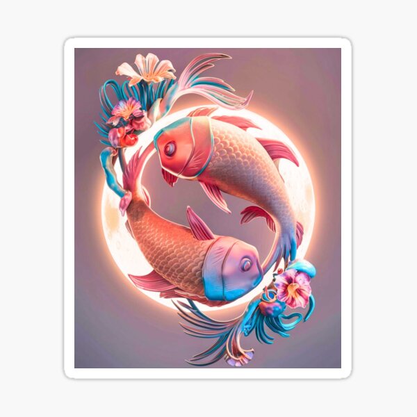 Item preview, Pisces Astrology. Moon in Pisces, Zodiac sign, Pisces symbol designed and sold by ZodiacWonders.