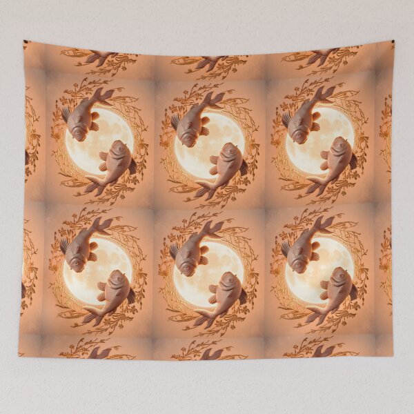 Item preview, Pisces Astrology. Moon in Pisces, Zodiac sign, Pisces symbol designed and sold by ZodiacWonders.