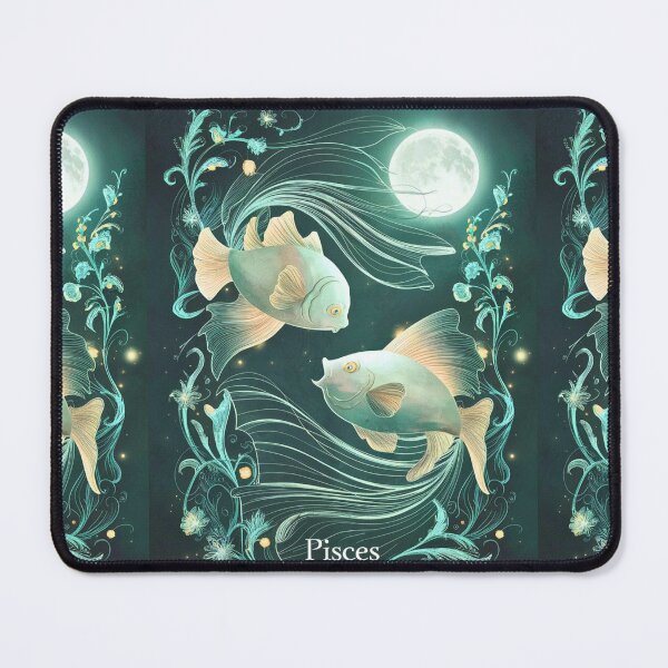Item preview, Pisces Astrology. Moon in Pisces, Zodiac sign, Pisces symbol designed and sold by ZodiacWonders.