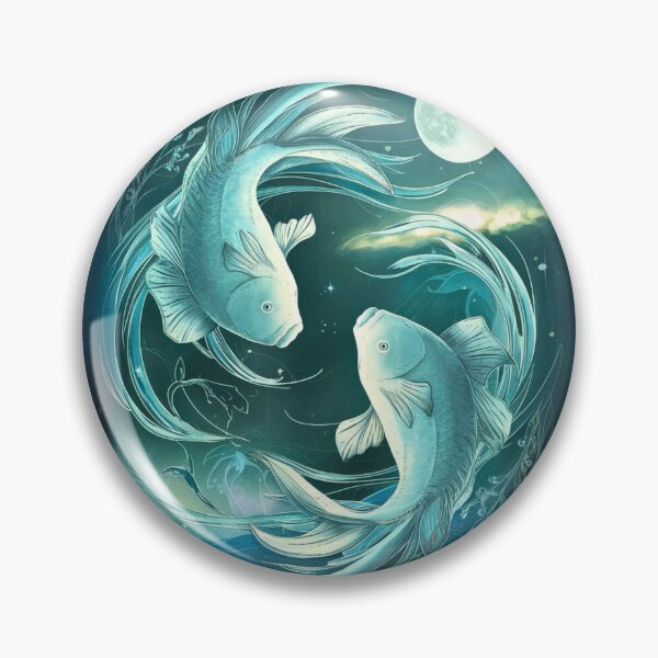 Item preview, Pisces Astrology. Moon in Pisces, Zodiac sign, Pisces symbol designed and sold by ZodiacWonders.