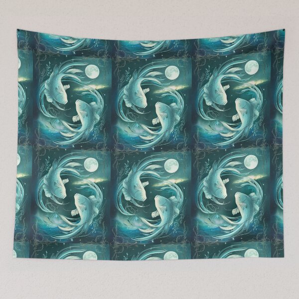 Item preview, Pisces Astrology. Moon in Pisces, Zodiac sign, Pisces symbol designed and sold by ZodiacWonders.