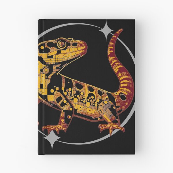 Item preview, Leopard Gecko - Orange and Yellow Retro Geometric Design designed and sold by HausKatz.