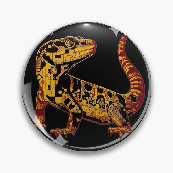 Item preview, Leopard Gecko - Orange and Yellow Retro Geometric Design designed and sold by HausKatz.