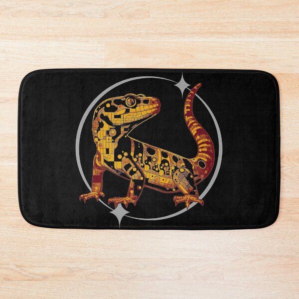 Item preview, Leopard Gecko - Orange and Yellow Retro Geometric Design designed and sold by HausKatz.