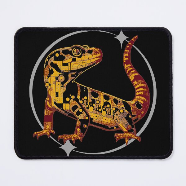 Item preview, Leopard Gecko - Orange and Yellow Retro Geometric Design designed and sold by HausKatz.