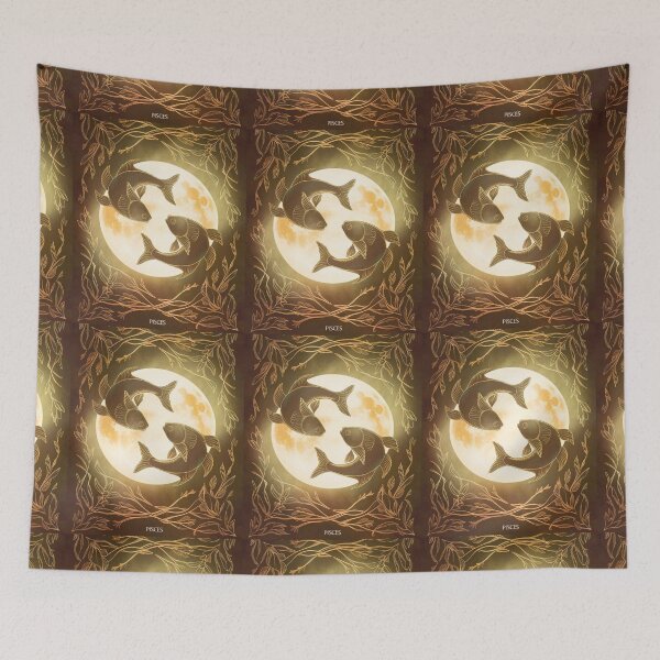 Item preview, Pisces Astrology. Moon in Pisces, Zodiac sign, Pisces symbol designed and sold by ZodiacWonders.