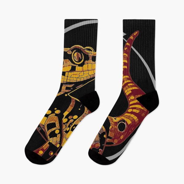 Item preview, Leopard Gecko - Orange and Yellow Retro Geometric Design designed and sold by HausKatz.