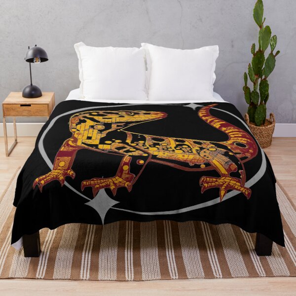 Item preview, Leopard Gecko - Orange and Yellow Retro Geometric Design designed and sold by HausKatz.