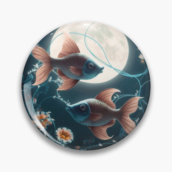 Item preview, Pisces Astrology. Moon in Pisces, Zodiac sign, Pisces symbol designed and sold by ZodiacWonders.