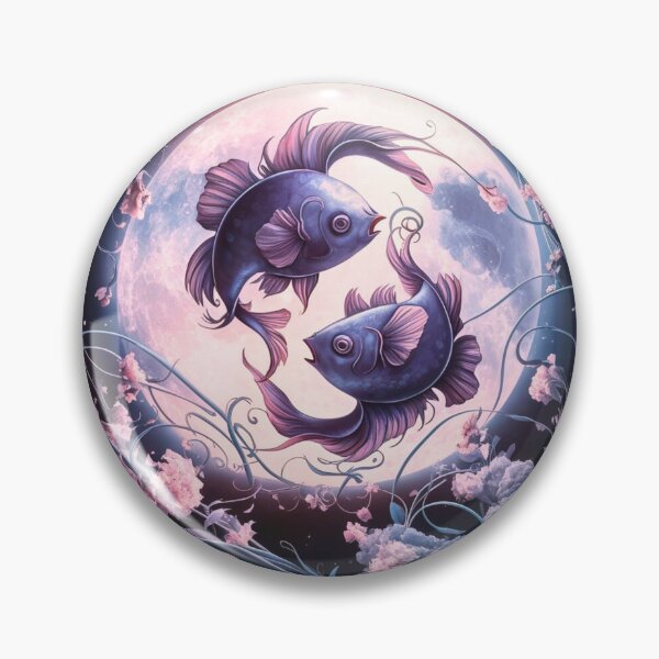 Item preview, Pisces Astrology. Moon in Pisces, Zodiac sign, Pisces symbol designed and sold by ZodiacWonders.