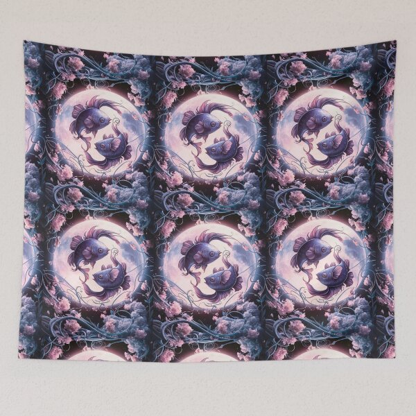 Item preview, Pisces Astrology. Moon in Pisces, Zodiac sign, Pisces symbol designed and sold by ZodiacWonders.
