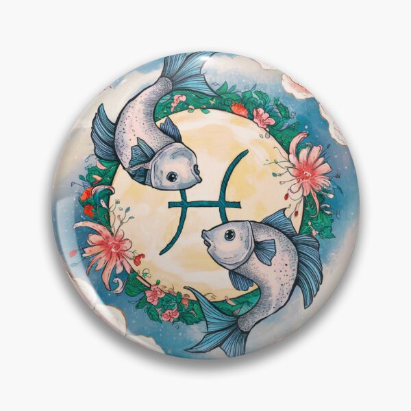 Item preview, Pisces Astrology. Moon in Pisces, Zodiac sign, Pisces symbol designed and sold by ZodiacWonders.