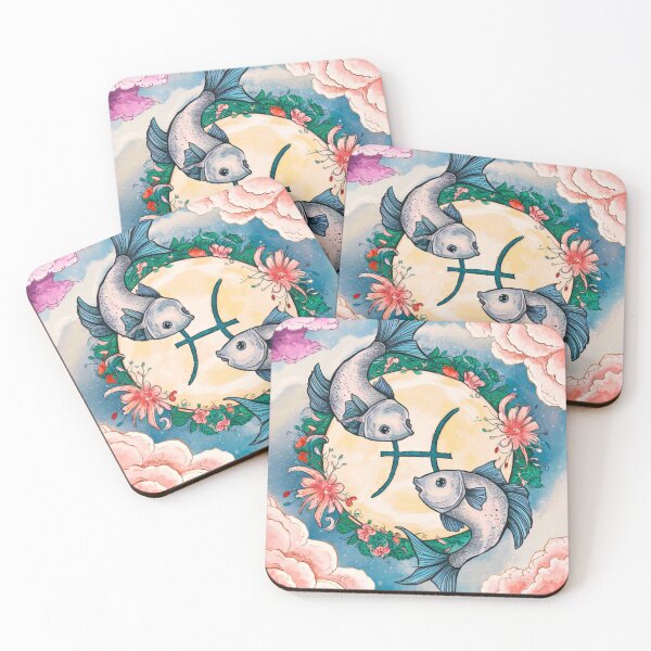 Item preview, Pisces Astrology. Moon in Pisces, Zodiac sign, Pisces symbol designed and sold by ZodiacWonders.