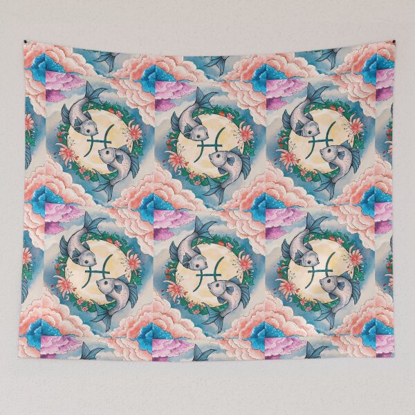 Item preview, Pisces Astrology. Moon in Pisces, Zodiac sign, Pisces symbol designed and sold by ZodiacWonders.