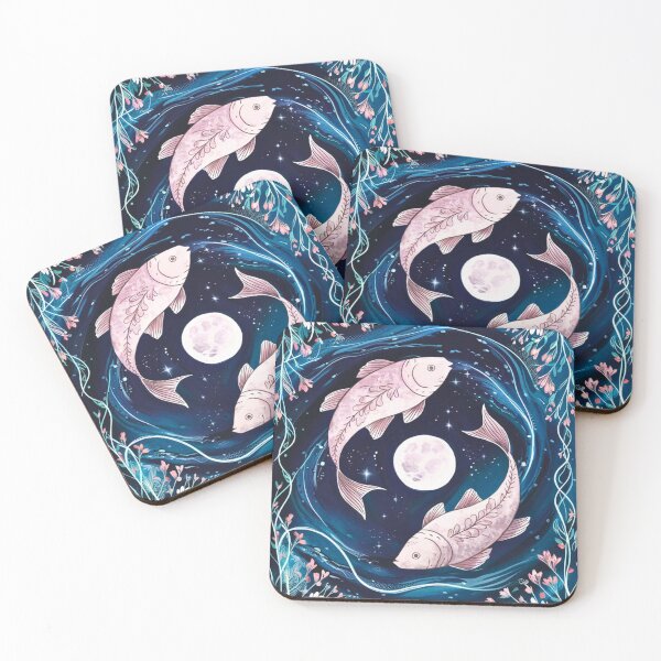 Item preview, Pisces Astrology. Moon in Pisces, Zodiac sign, Pisces symbol designed and sold by ZodiacWonders.