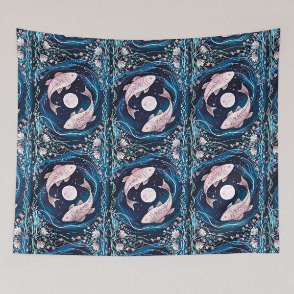 Item preview, Pisces Astrology. Moon in Pisces, Zodiac sign, Pisces symbol designed and sold by ZodiacWonders.