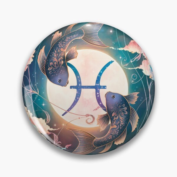 Item preview, Pisces Astrology. Moon in Pisces, Zodiac sign, Pisces symbol designed and sold by ZodiacWonders.