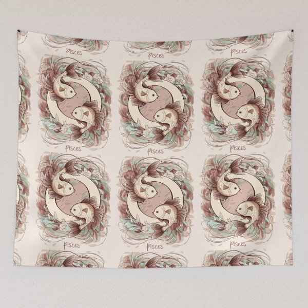 Item preview, Pisces Astrology. Moon in Pisces, Zodiac sign, Pisces symbol designed and sold by ZodiacWonders.